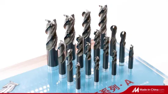 4 Flute End Mill Tungsten Carbide Cutting Tools High Quality Customize Milling Cutter for CNC Milling Machine Tools (HRBJ1205)